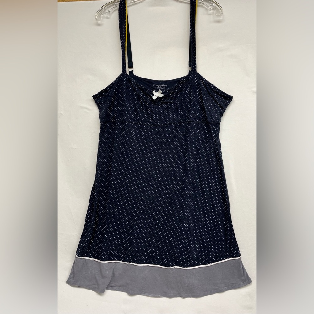 Simply Vera Wang Black and Gray Mini Dress/Nightie/Loungewear /poolside
